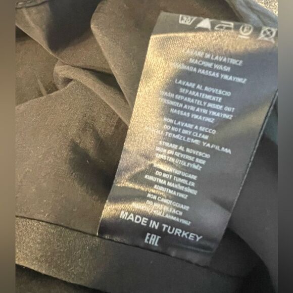 VIADELLEROSE Asymmetrical Sleeveless Dress Black M - Picture 8 of 8